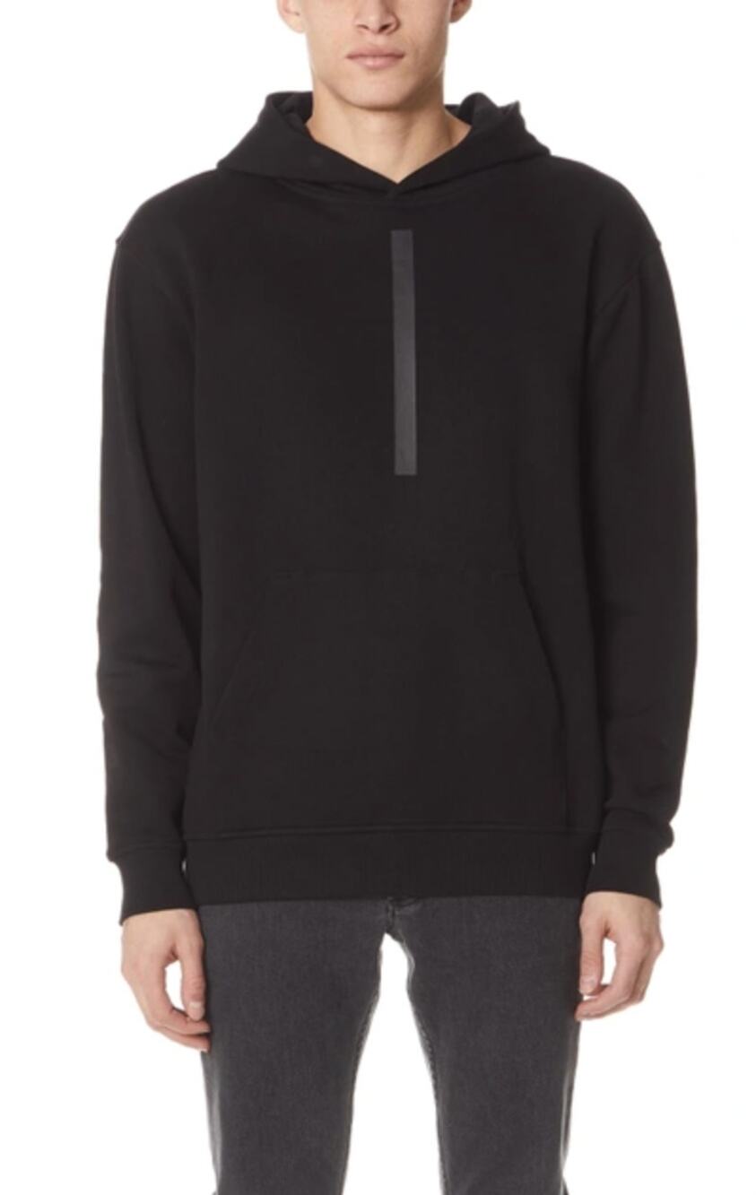 DYNE Unit of Force Hoodie Mens L Black French Terry Techwear Pullover Sweatshirt
